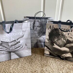Vintage Abercrombie & Fitch Shopping Bags/ Decor